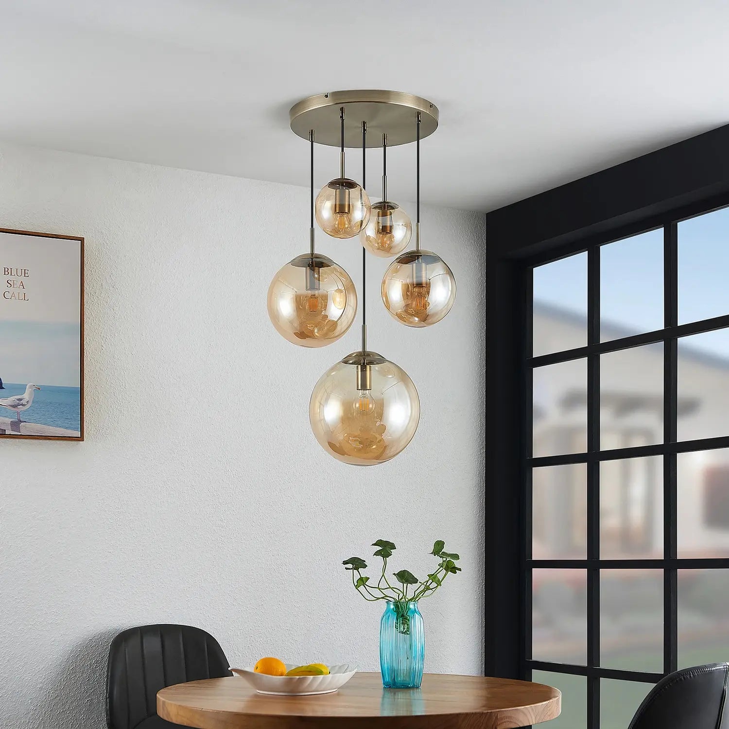 B-Ware Lindby Teeja Hängeleuchte Deckenlampe Deckenlampe Lampe Pendelleuchte Leuchte588