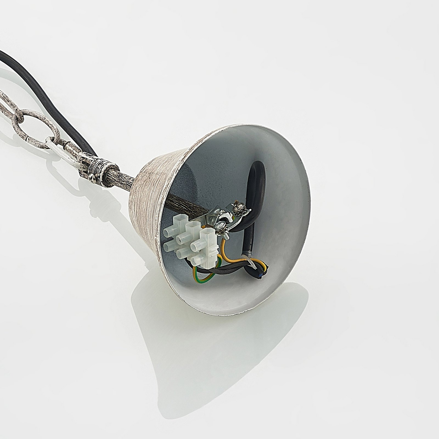 B-Ware Lindby Tejask Hängeleuchte Kronleuchter Geweih Braun E14 Deckenlampe 919