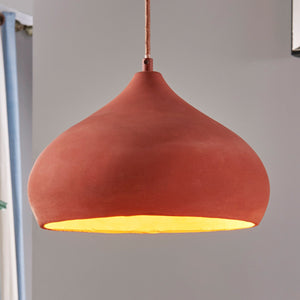 B-Ware Lindby Terracotta-Pendelleuchte Fiona Hängeleuchte Deckenlampe Lampe E27 ora730