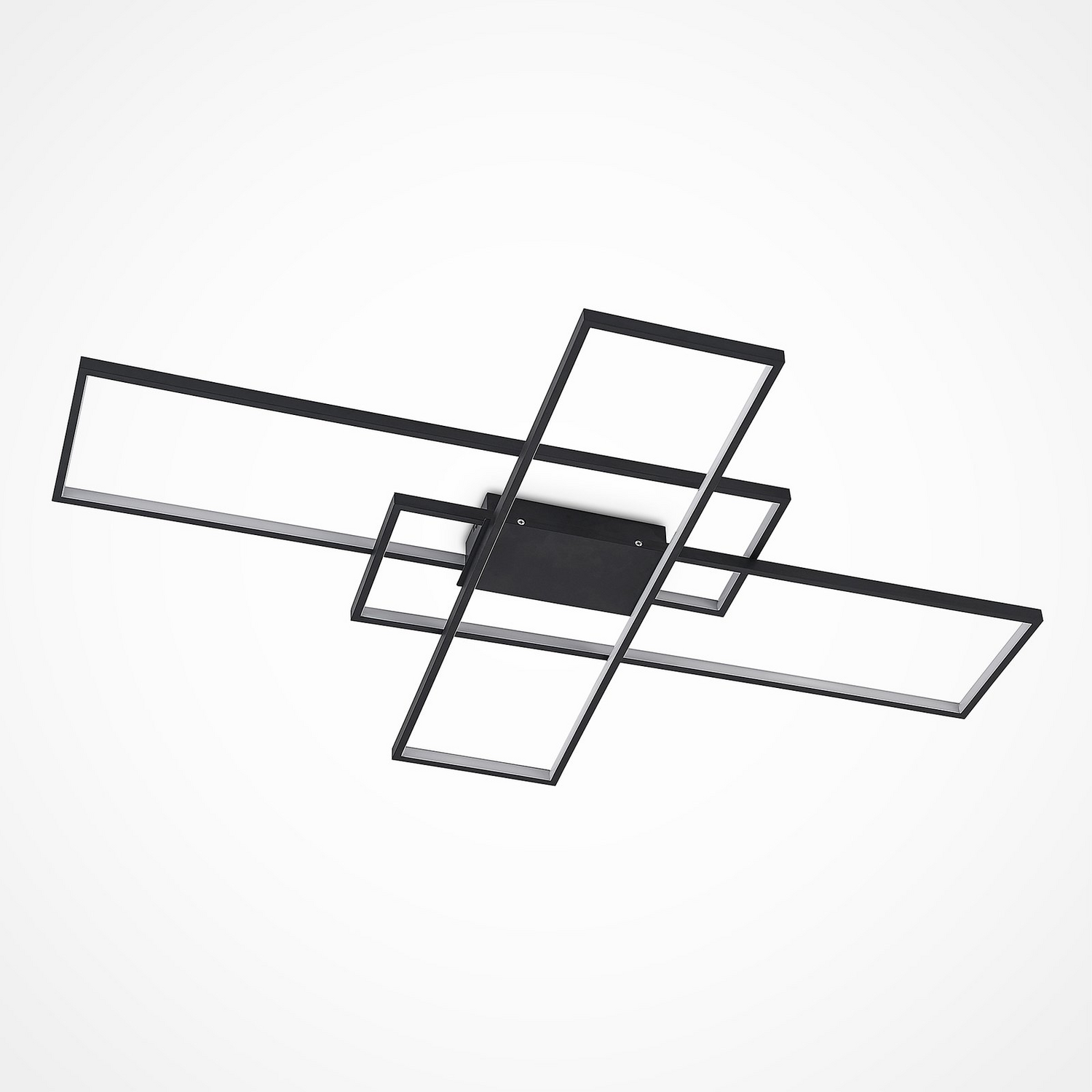 B-Ware Lindby Deckenleuchte Zimmerlampe Led Tetson Dimmbar Schwarz Metall Beleuchtung
