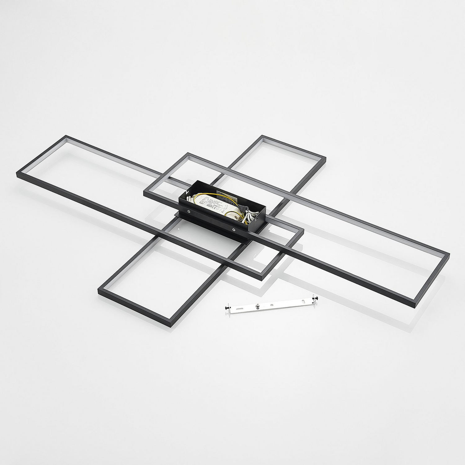 B-Ware Lindby Deckenleuchte Zimmerlampe Led Tetson Dimmbar Schwarz Metall Beleuchtung