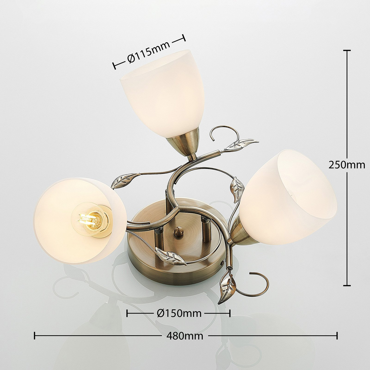 B-Ware Lindby Thaddeus Deckenlampe 3 Flg 23 Cm Deckenlampe Deckenlicht Deckenstrahler - 4251096570014