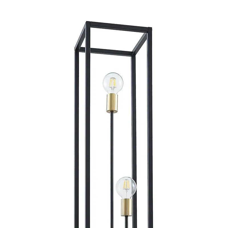B-Ware Lindby Tiliane Käfig Stehlampe Leuchte Stehleuchte Lampe 3 Flammig E27 Schwarz