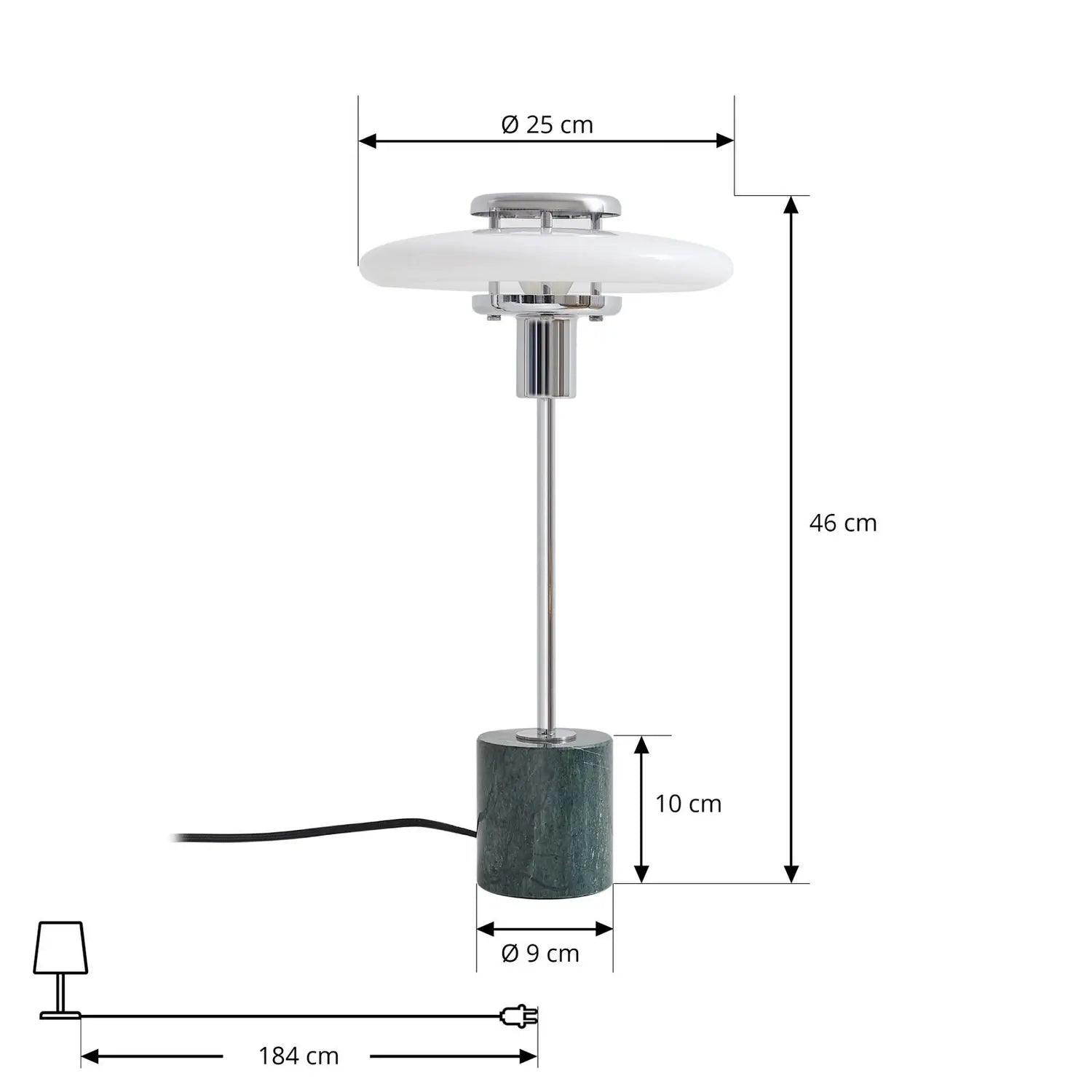 B-Ware Lindby Tischlampe Branford Tischleuchte Retro Lampe Weiß Grün Opalglas/Marmor