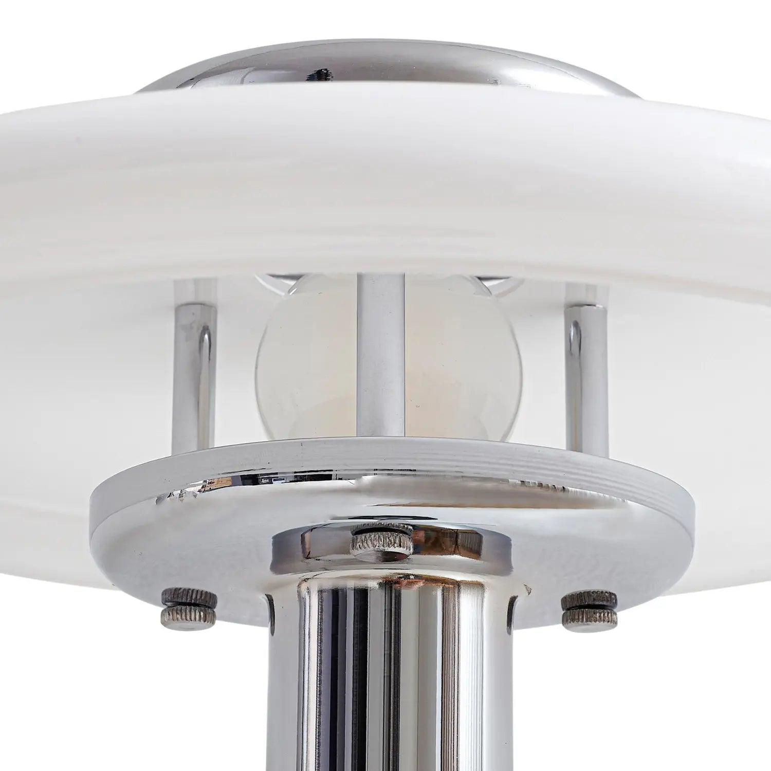 B-Ware Lindby Tischlampe Branford Tischleuchte Retro Lampe Weiß Grün Opalglas/Marmor