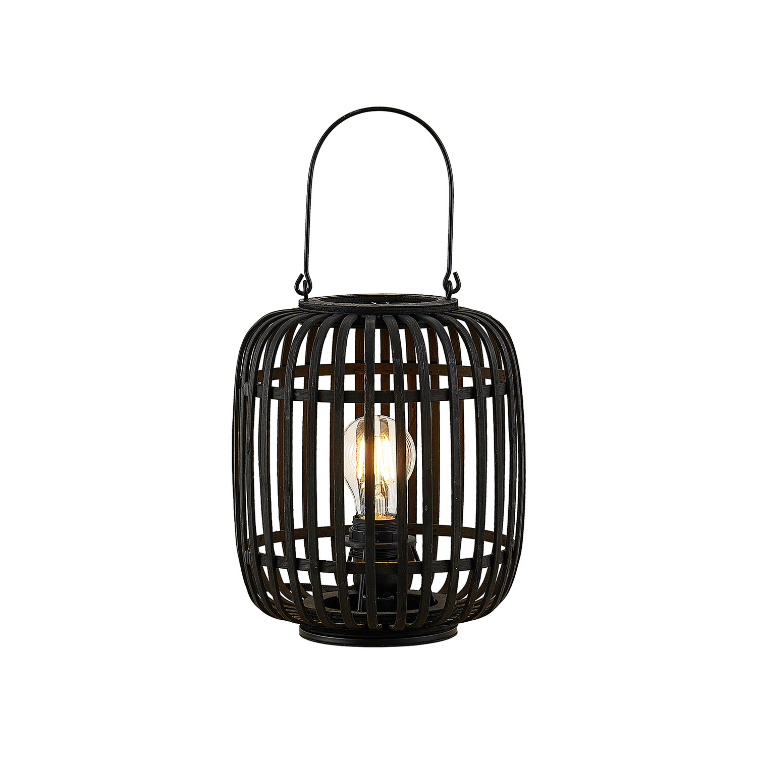 B-Ware Lindby Tischlampe Canyana Schwarz Rattan 27 Cm Tischleuchte Lampe Tischlampe - 4251096596694