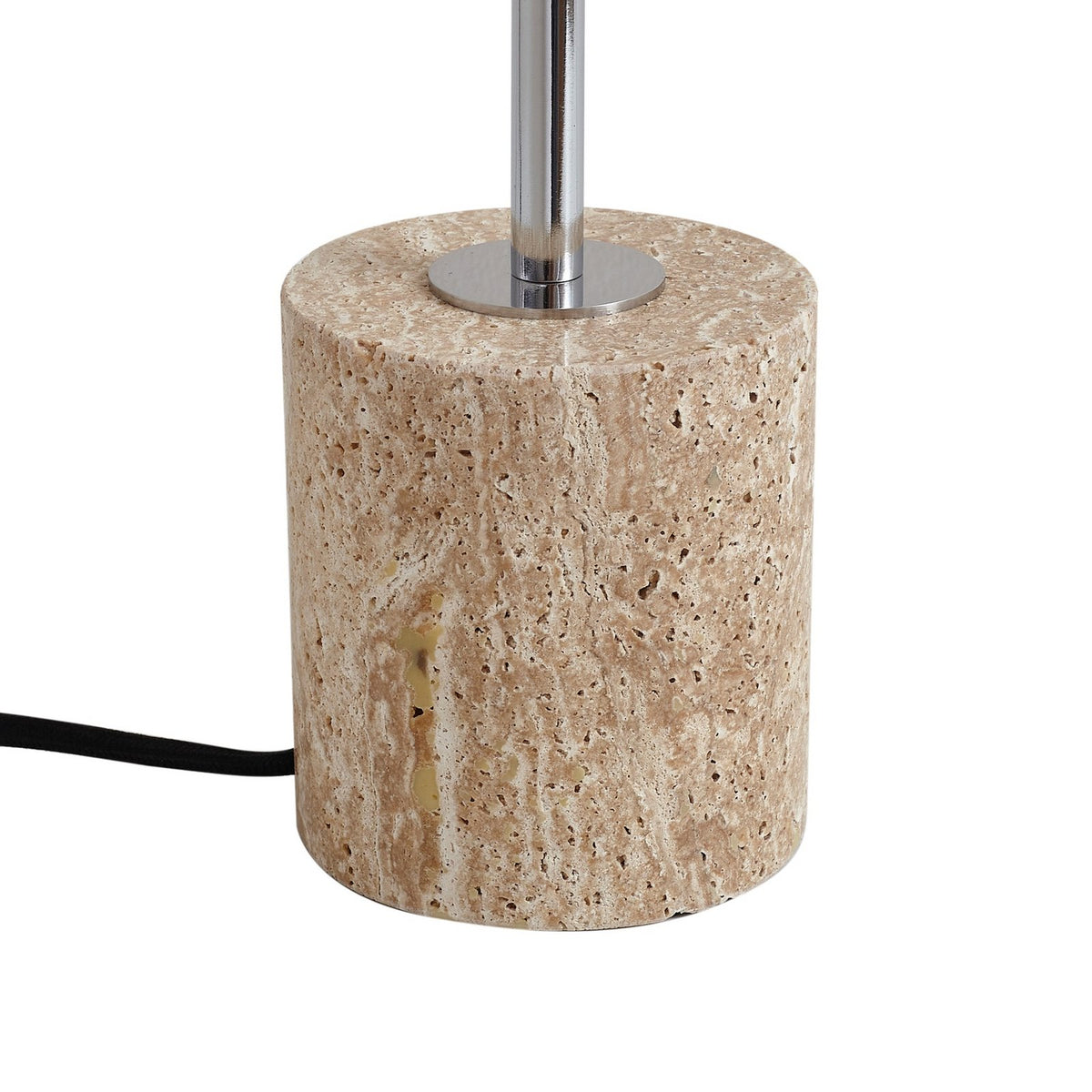 Lindby Tischleuchte Lampe Retro beige Metall Travertin Schreibtischleuchte - 4255830903366