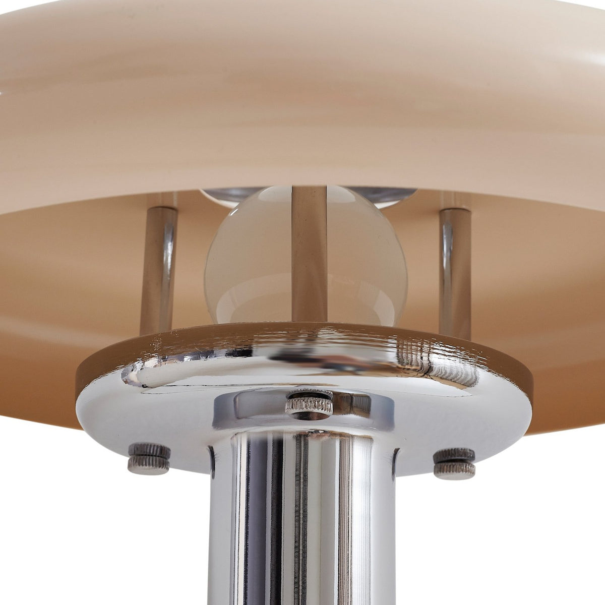 Lindby Tischleuchte Lampe Retro beige Metall Travertin Schreibtischleuchte - 4255830903366