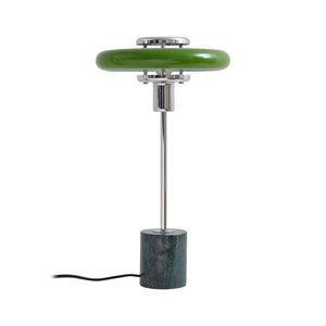 B-Ware Lindby Tischleuchte Lampe Retro Grün Marmor Schreibtischleuchte Siehe Text