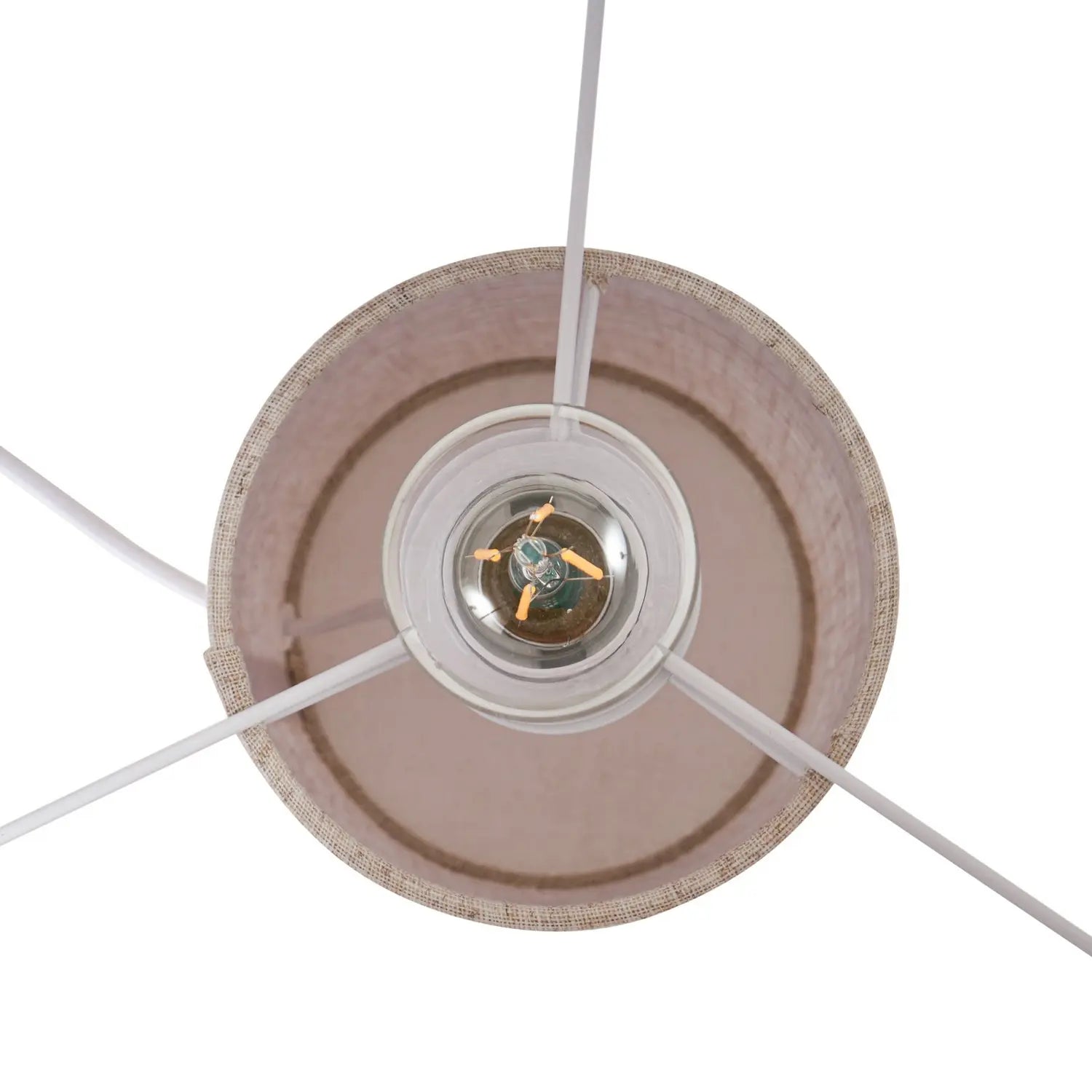 B-Ware Lindby Tischleuchte Tischlampe Elfie Leuchte Beige Leinen Schalter E27 Led Lampe - 4255830906497