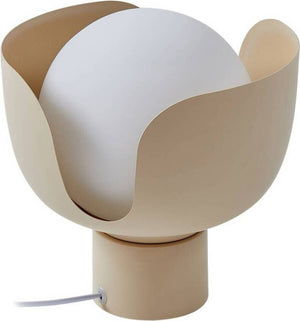 B-Ware Lindby Tischleuchte Fiora Nachttischlampe Tischlampe beige Glas Metall Ø 20 cm