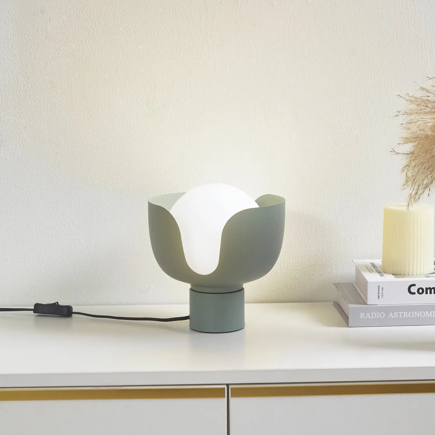 B-Ware Lindby Tischleuchte Tischlampe Glaslampe Fiora Grün Glas 20 Cm Siehe Text - 4251911792638