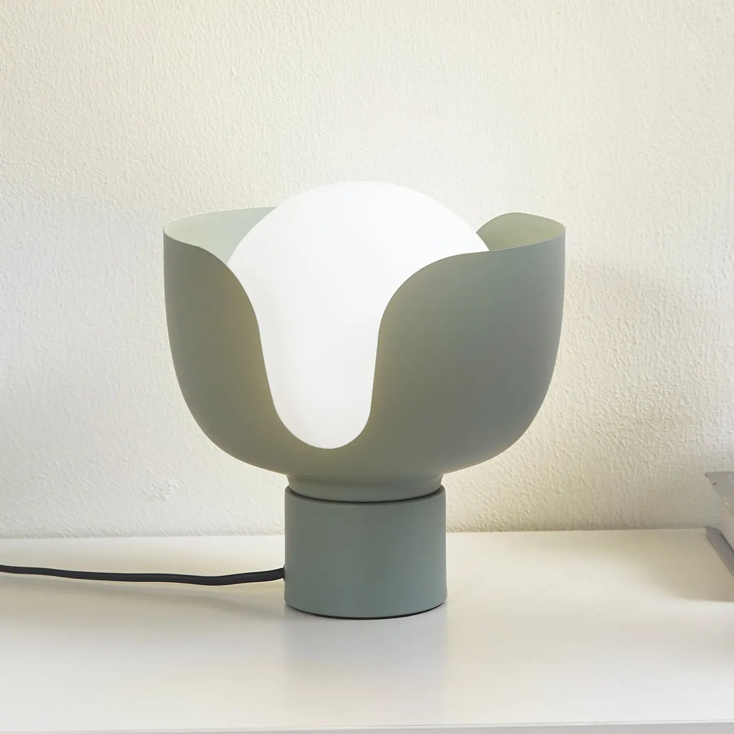 B-Ware Lindby Tischleuchte Tischlampe Glaslampe Fiora Grün Glas 20 Cm Siehe Text - 4251911792638
