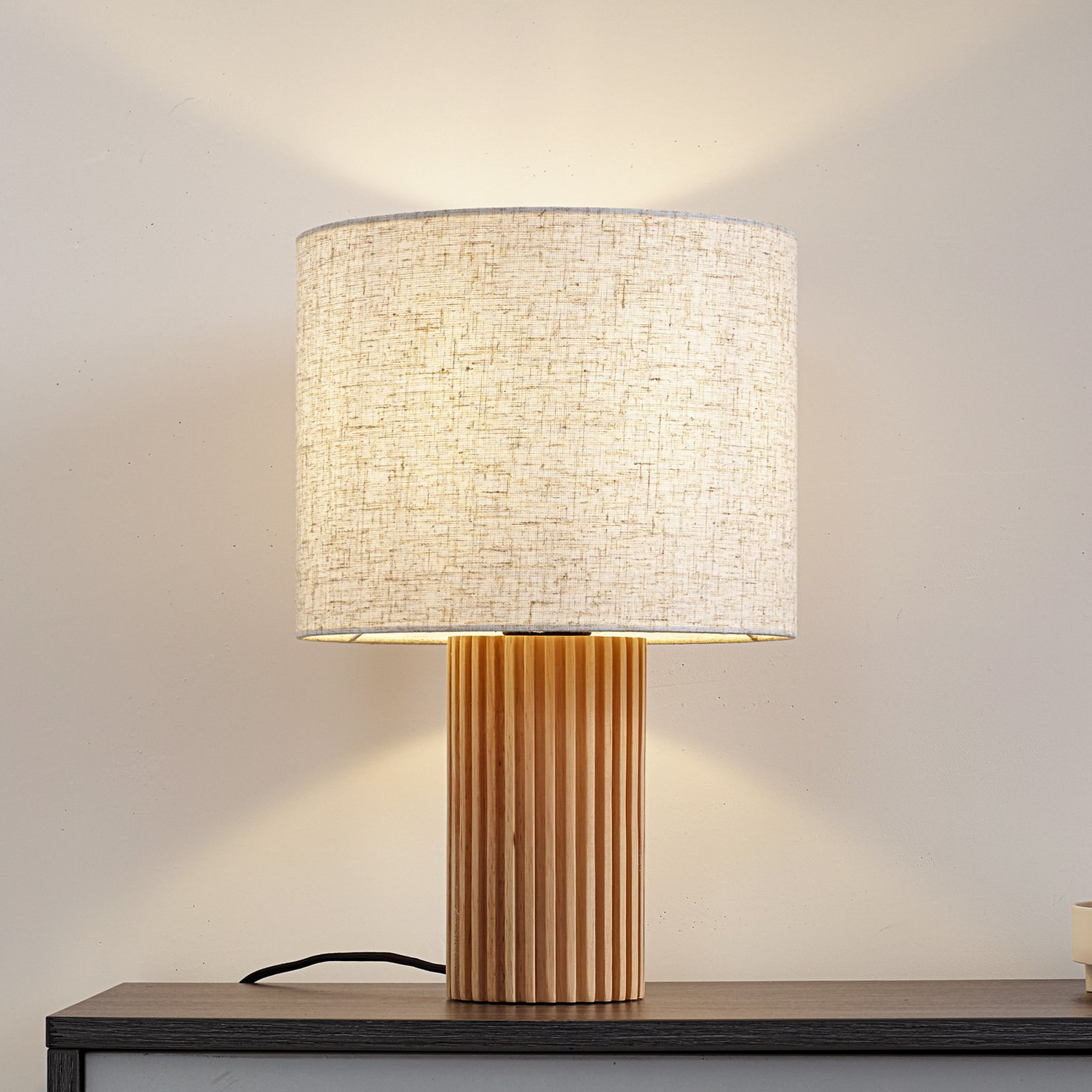 B-Ware Lindby Tischleuchte Lampe Kimiko Nachtiischlampe Leuchte Led 38 Cm E27 Schal81