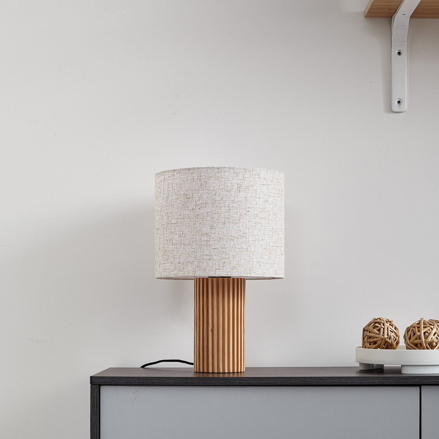 B-Ware Lindby Tischleuchte Lampe Kimiko Nachtiischlampe Leuchte Led 38 Cm E27 Schal81