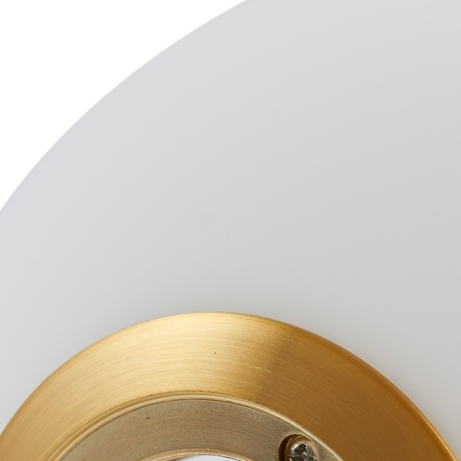 Lindby Tischleuchte Lampe Licht Kirstan Beige Weiß Glas Stein 33 Cm B-Ware