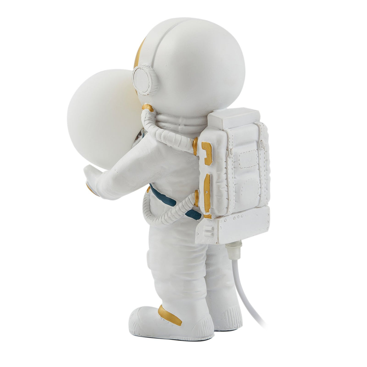 Lindby Tischleuchte Kosmo LED Lampe Astronauten Design Keramik Glas weiß gold - 4251911793079
