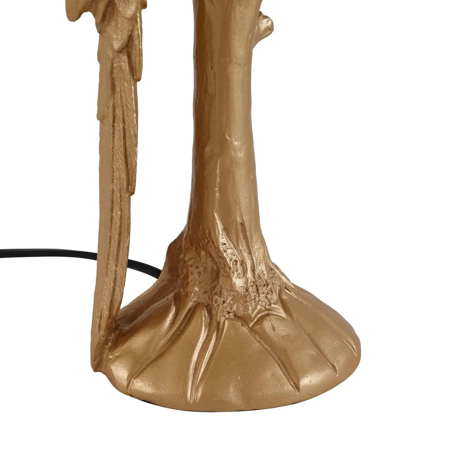 B-Ware Lindby Tischleuchte Lampe Marula Gold Blumenprint Textil E27 Höhe 63 Cm Leuchte - 4255830903083