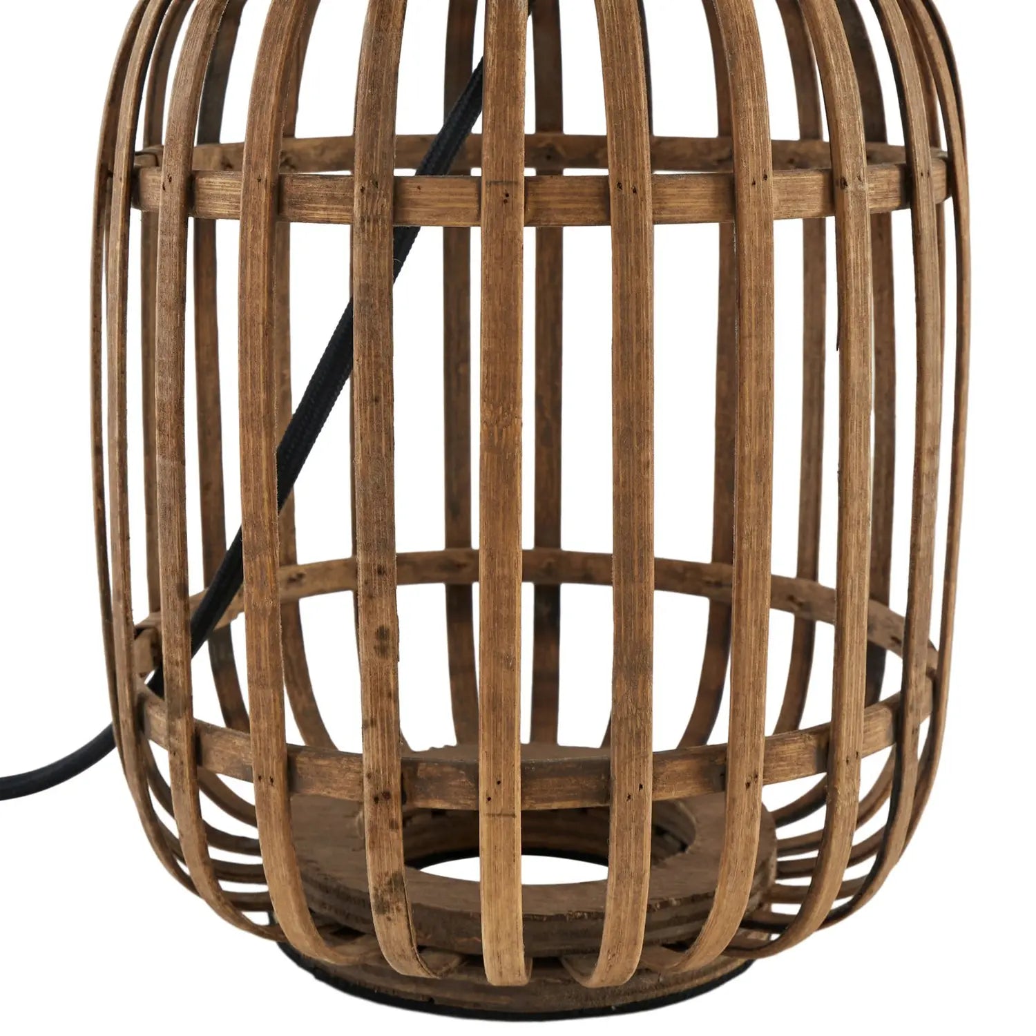 B-Ware Lindby Tischleuchte Lampe Marzanna Grau Bambus 425 Cm E27 - 4251911777710