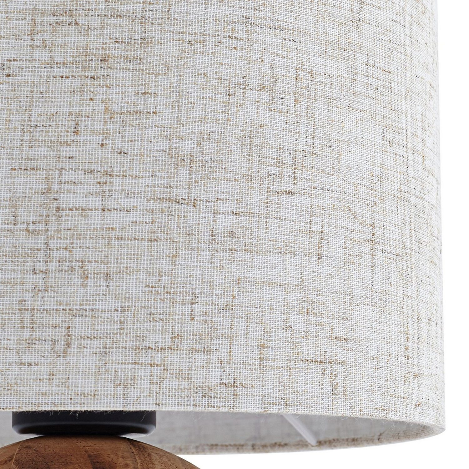 B-Ware Lindby Tischleuchte Lampe Mayumi Holz Textil E27 Höhe 31 Cm - 4251911798524