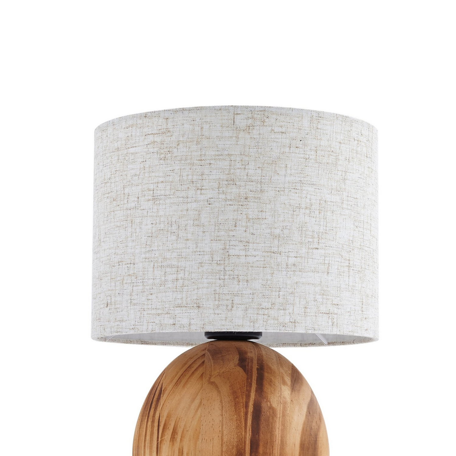 B-Ware Lindby Tischleuchte Lampe Mayumi Holz Textil E27 Höhe 31 Cm - 4251911798524