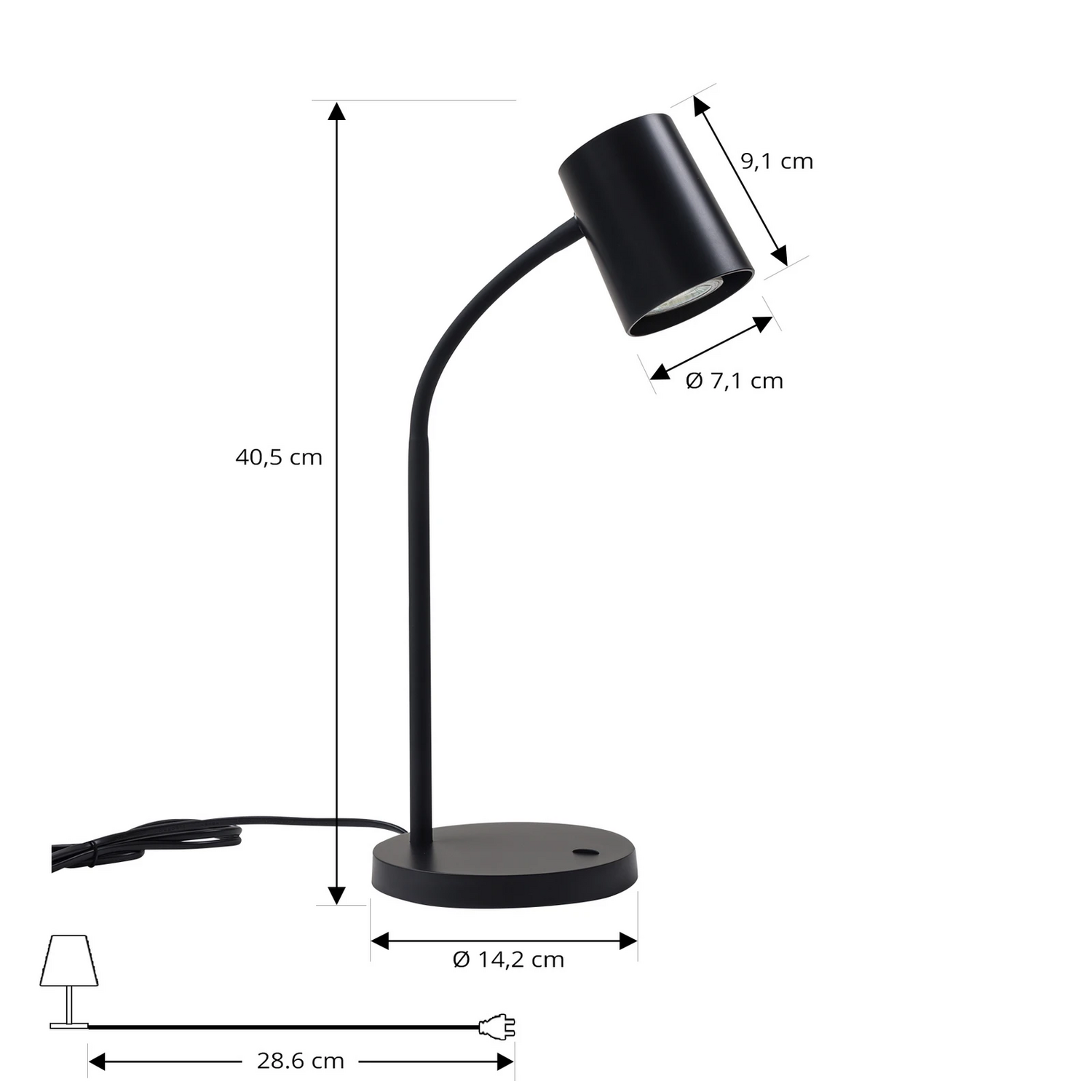 B-Ware Lindby Tischleuchte Radka Tischlampe Tischlicht Lampe Schwarz Kunststoff 2 Stück - 4251911774313