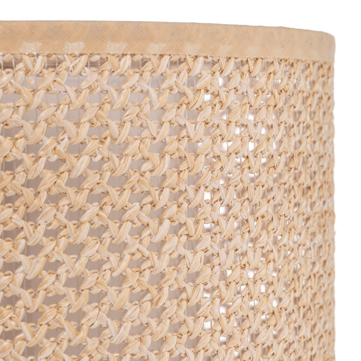 Lindby Tischleuchte Lampe Soula E27 Kunststoff Beige 20cm Kabel 180 Cm Schalter B-Ware - 4251911765526