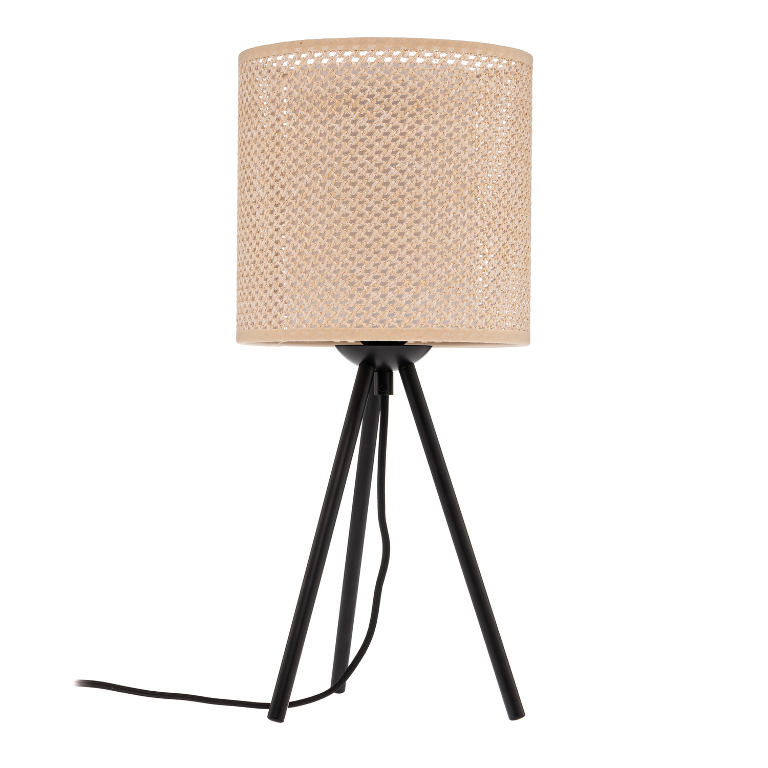 Lindby Tischleuchte Lampe Soula E27 Kunststoff Beige 20cm Kabel 180 Cm Schalter B-Ware - 4251911765526