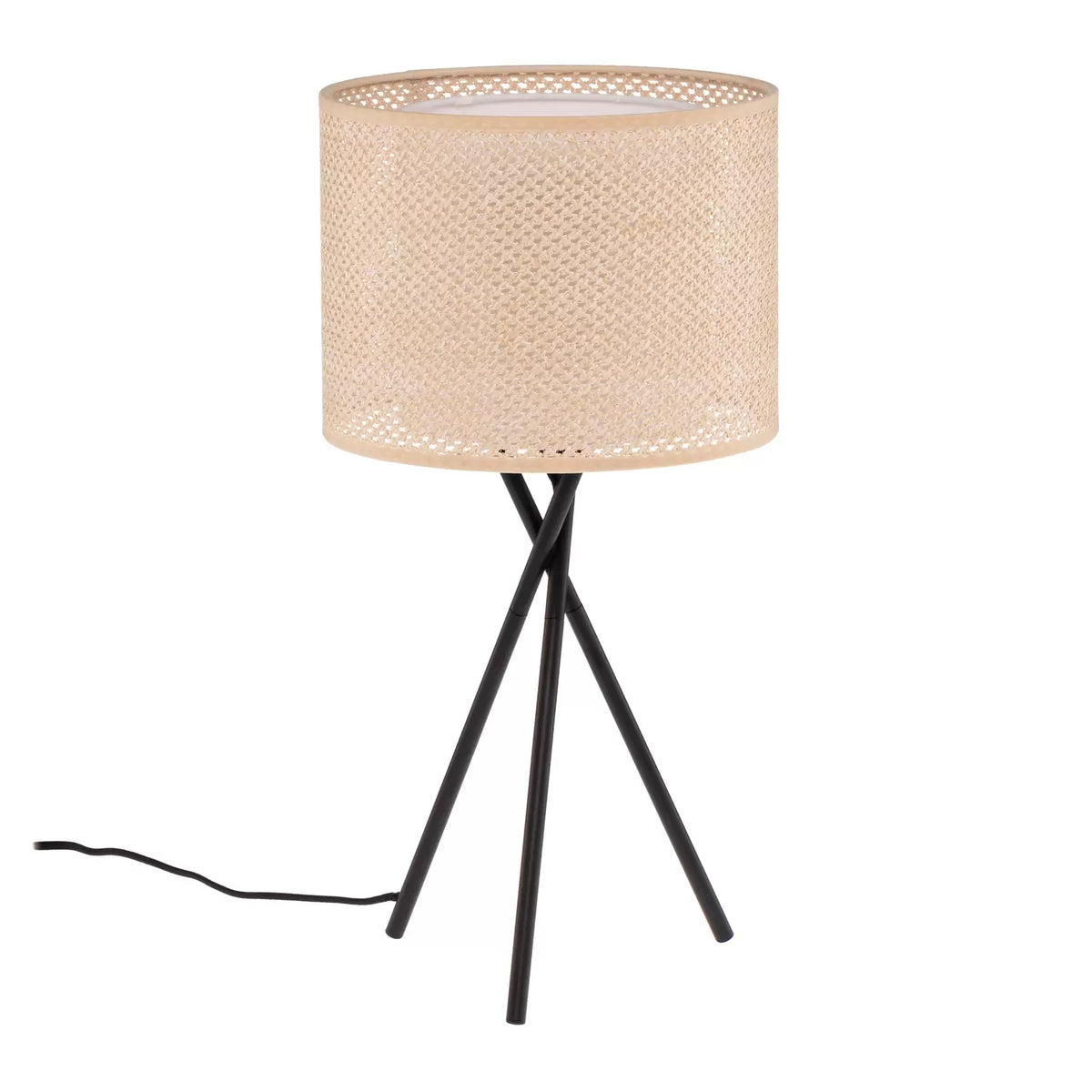 Lindby Tischleuchte Soula Tischlampe Tischlicht Ø 26 cm beige Kunststoff  E27 - 4251911765533