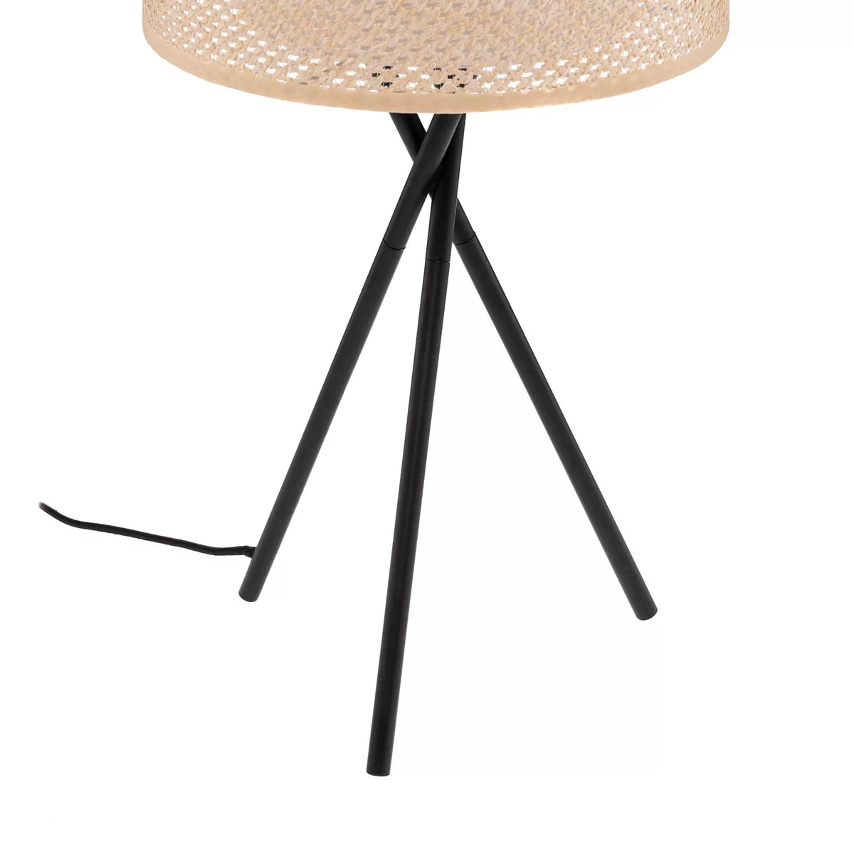 Lindby Tischleuchte Soula Tischlampe Tischlicht Ø 26 cm beige Kunststoff  E27 - 4251911765533