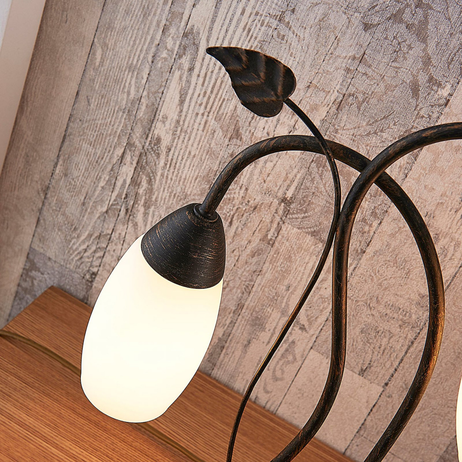 B-Ware Lindby Led Tischlampe Stefania 2 Fl. Tischlampe Dekolampe Dekoleuchte Schwarz - 4251096534887