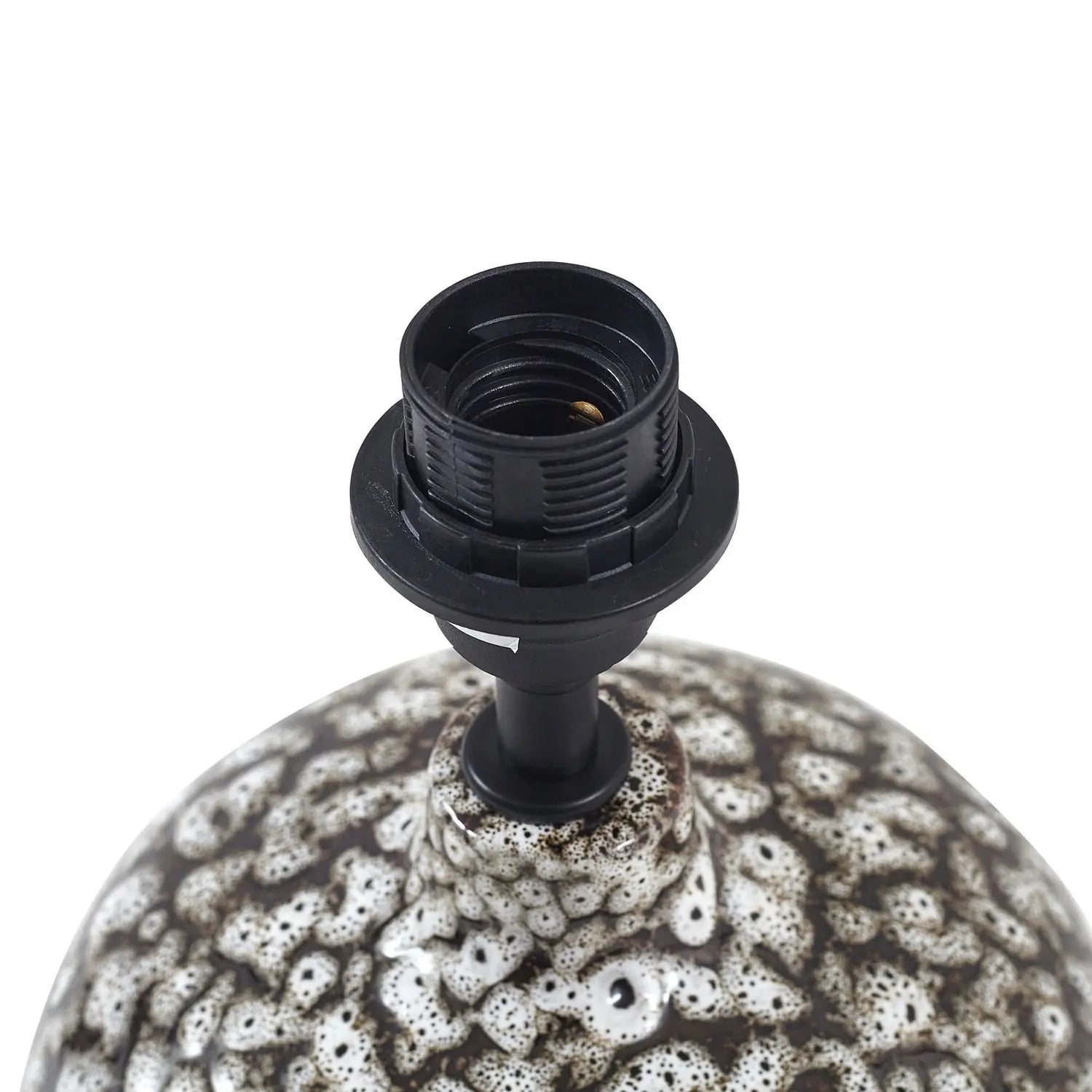 B-Ware Lindby Tischleuchte Lampe Thalassia Schwarz Weiß ø 26cm Keramik