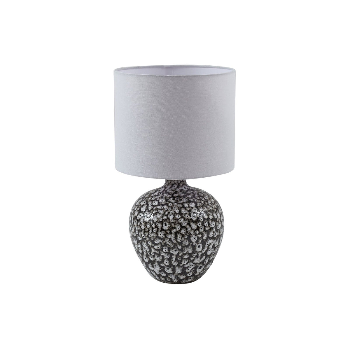 Lindby Tischleuchte Lampe Thalassia schwarz weiß Ø 26cm Keramik680 - 4251911774641