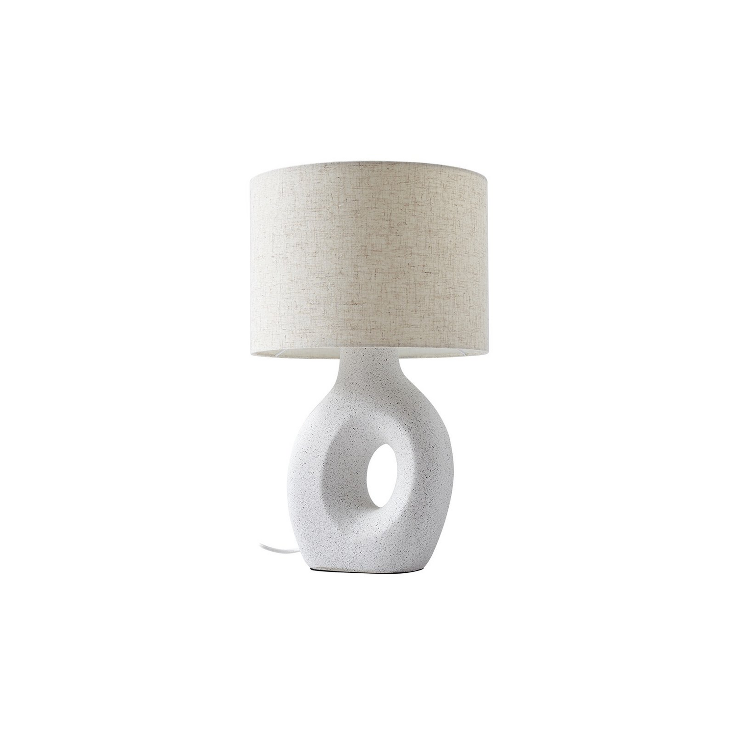 Lindby Tischleuchte Lampe Thalassia Weiß Keramik Rund 30 Cm B-Ware - 4251911793482