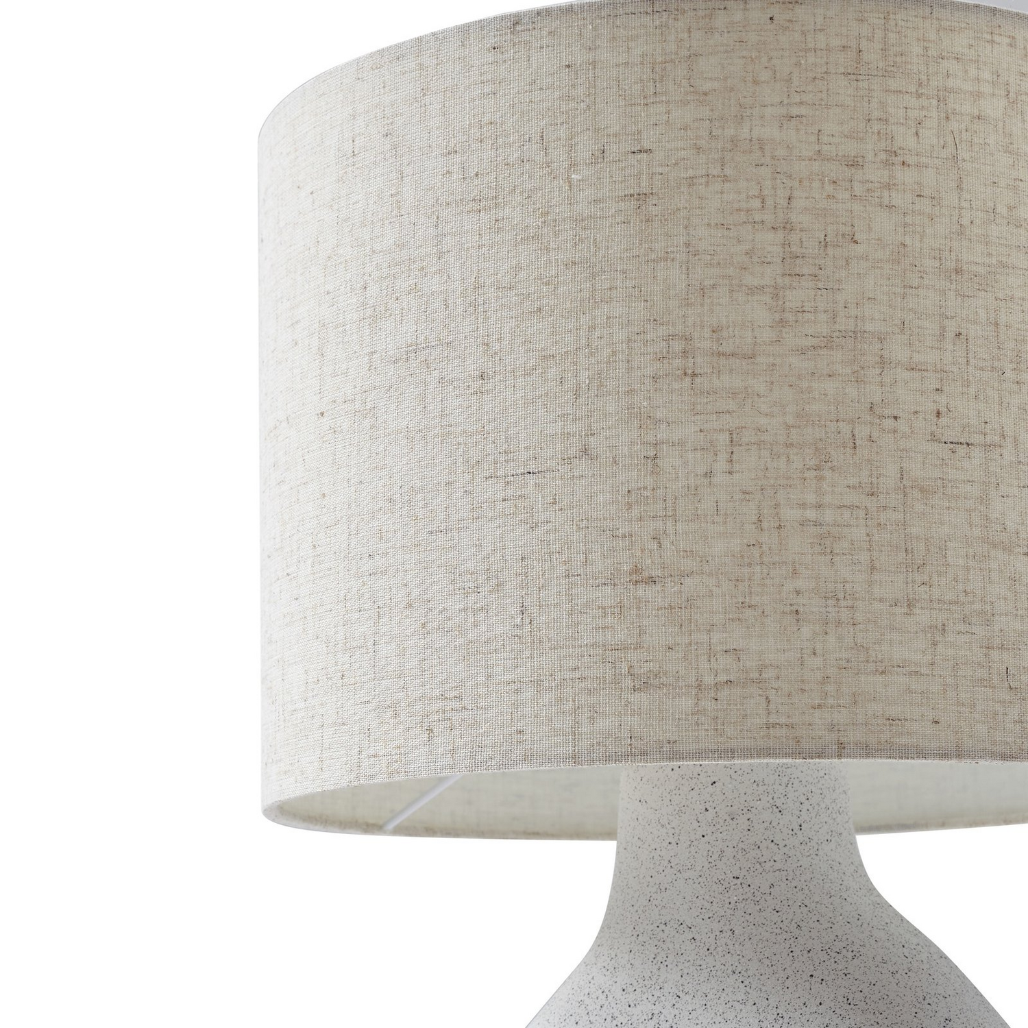 Lindby Tischleuchte Lampe Thalassia Weiß Keramik Rund 30 Cm B-Ware - 4251911793482