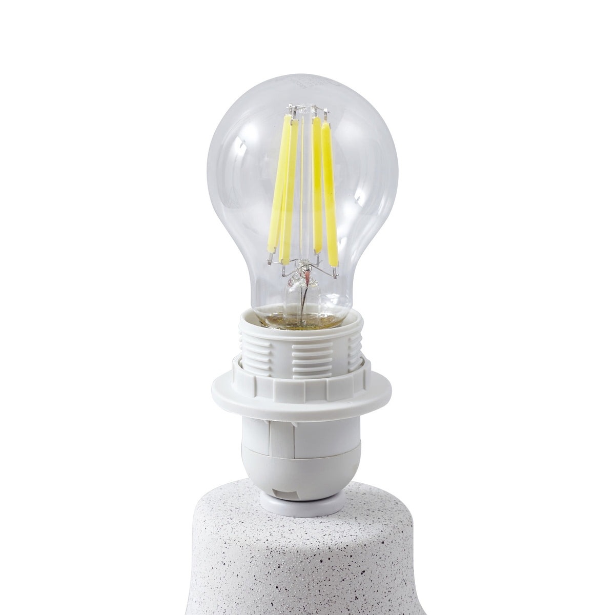 Lindby Tischleuchte Lampe Thalassia weiß Keramik rund 30 cm - 4251911793482