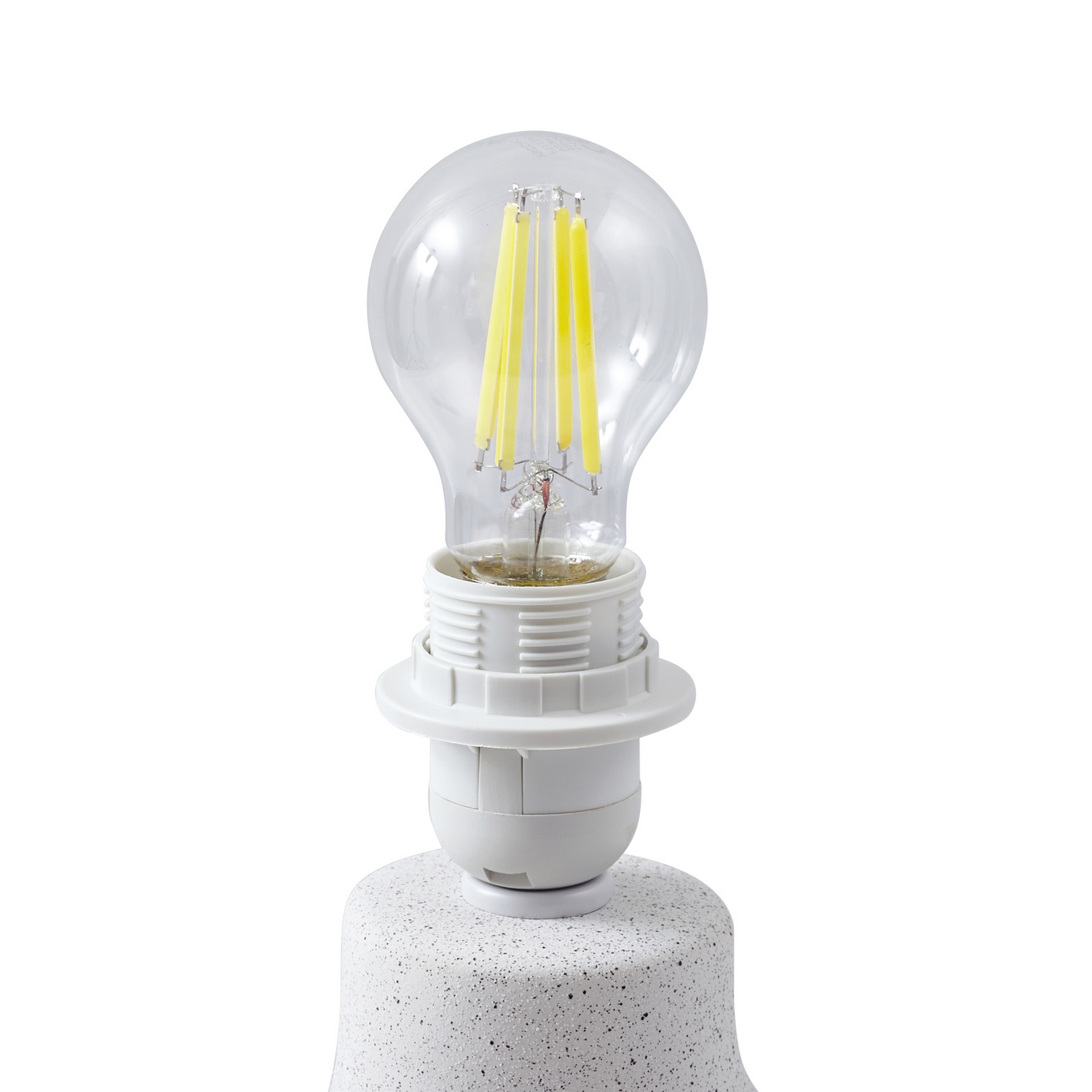 B-Ware Lindby Tischleuchte Lampe Thalassia Weiß Keramik Rund 30 Cm