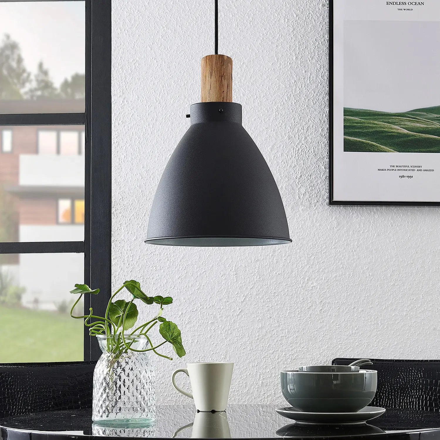 Suspension Lindby Trebale de qualité B, plafonnier, lampe suspendue, lampe décorative pour salon 331 
