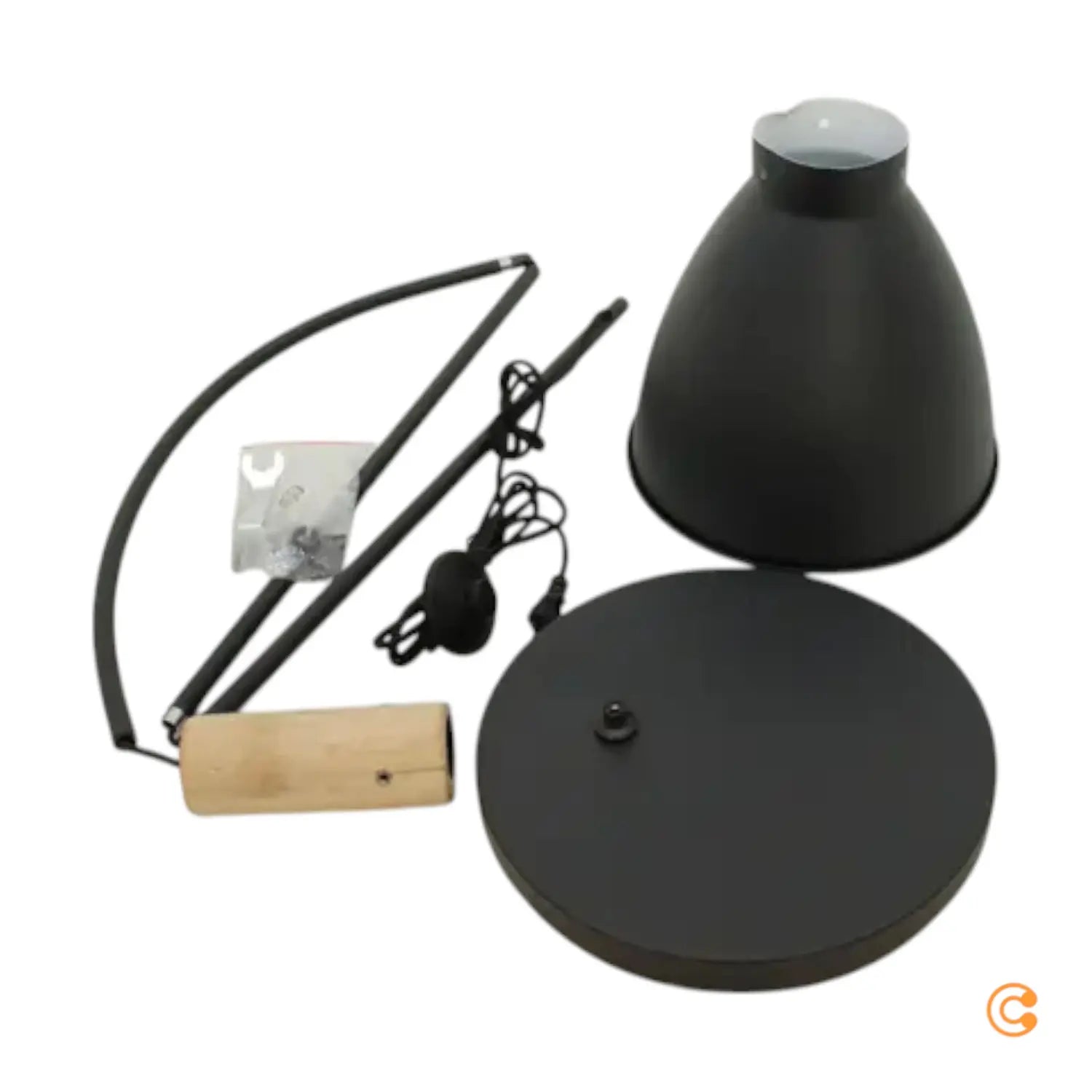 B-Ware Lindby Trebale Stehleuchte Stehlampe Lampe Schwarz Holz Siehe Text/Foto - 4251096584028