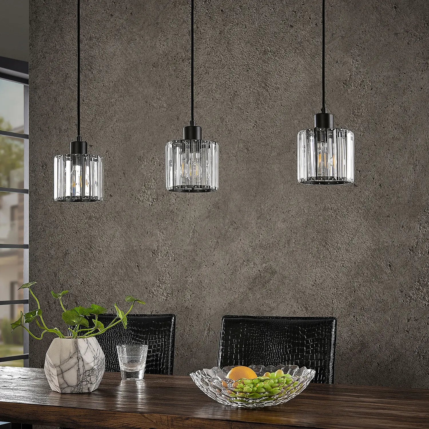 B-Ware Lindby Vella Hängeleuchte Pendelleuchte Deckenlampe Lampe Leuchte 3 Flammig G793
