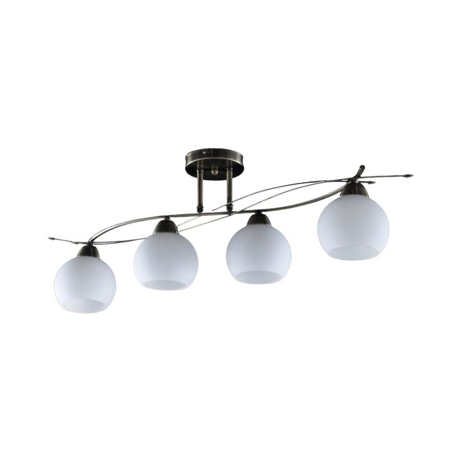 B-Ware Lindby Deckenlampe Leanda Hängeleuchte Lampe Leuchte 4 Flammig E14 Weiß Mess258