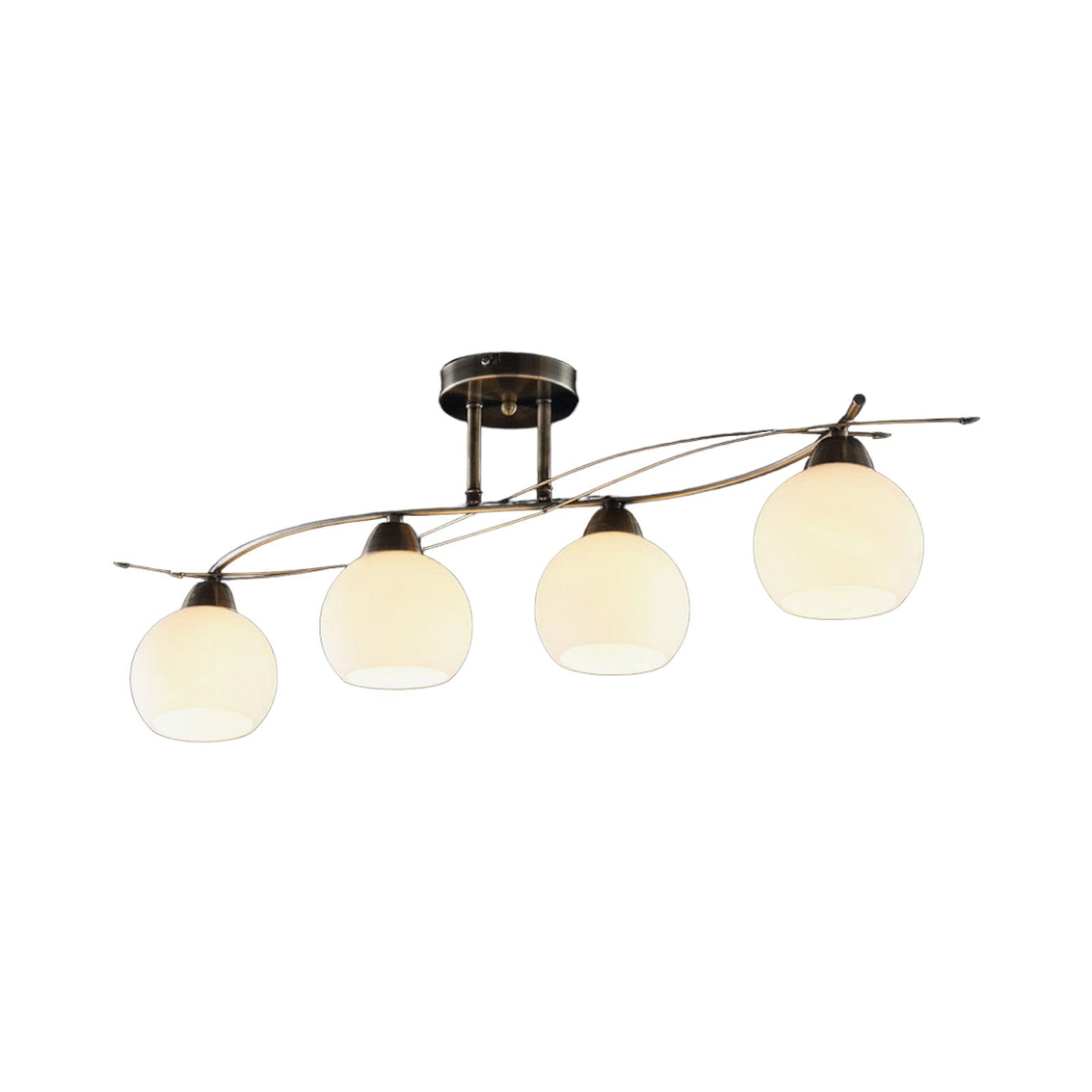 Lindby Deckenlampe Leanda Hängeleuchte Lampe Leuchte 4-flammig E14 weiß mess258 - 4251096517170