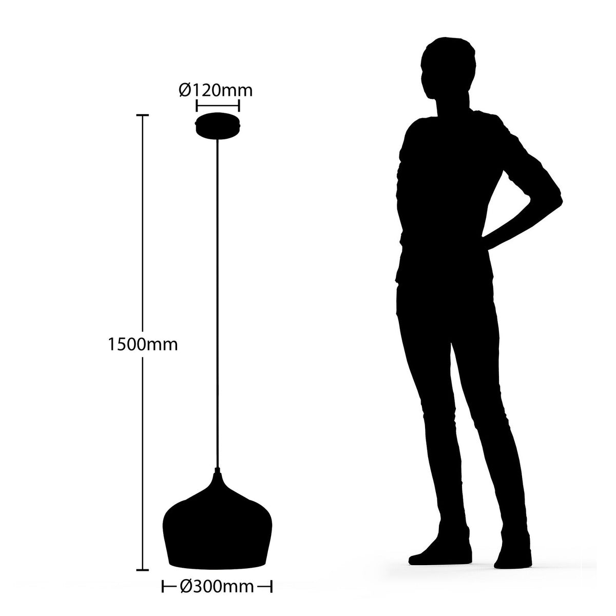 Lindby Vilsera Hängeleuchte Pendelleuchte Deckenlampe Pendellampe Leuchte Weiß - 4251096585650