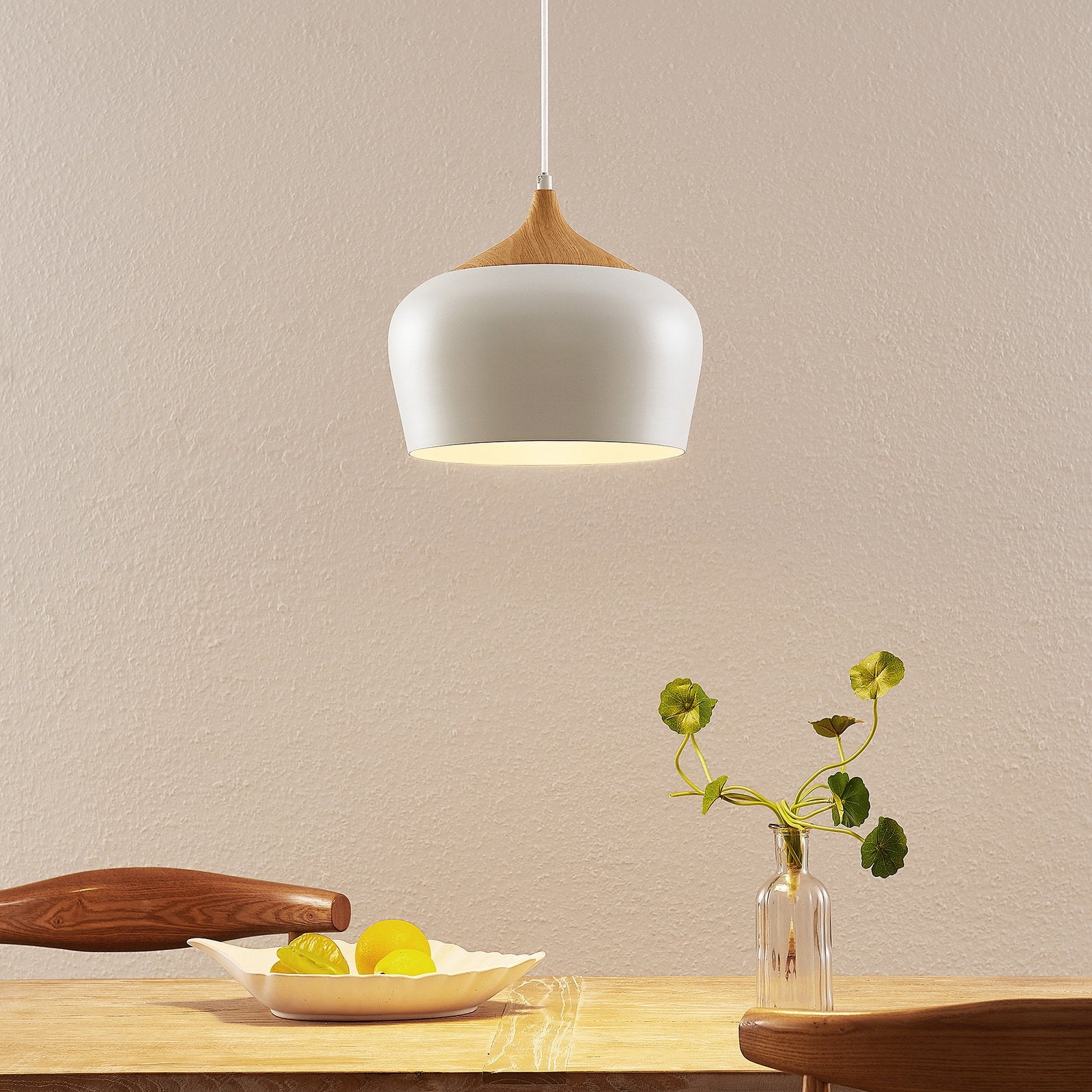 Lindby Vilsera Hängeleuchte Pendelleuchte Deckenlampe Pendellampe Leuchte Weiß - 4251096585650