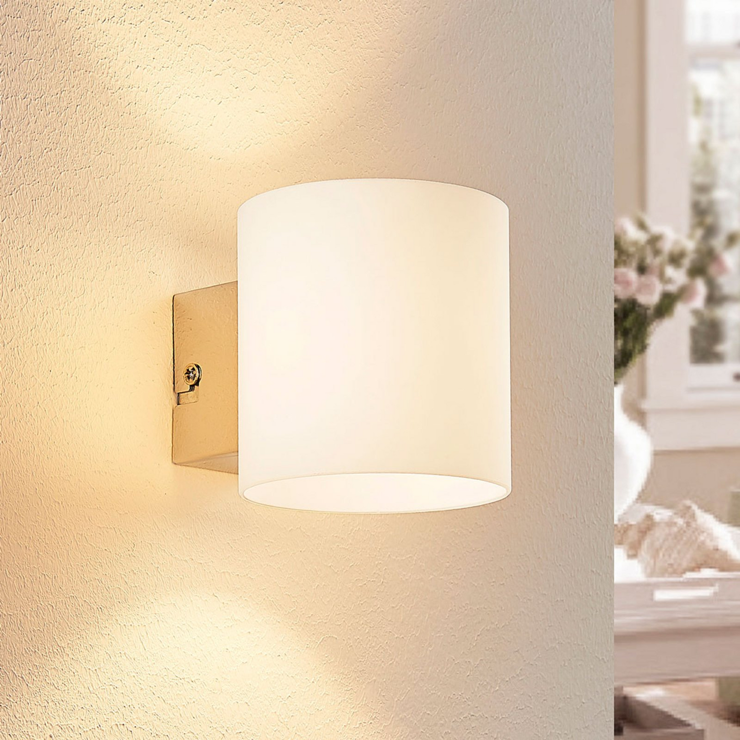 B-Ware Lindby Gerrit Wandleuchte Wandleuchte Leuchte Lampe Weiß Wohnzimmerlampe 2 Stück - 4251096539943