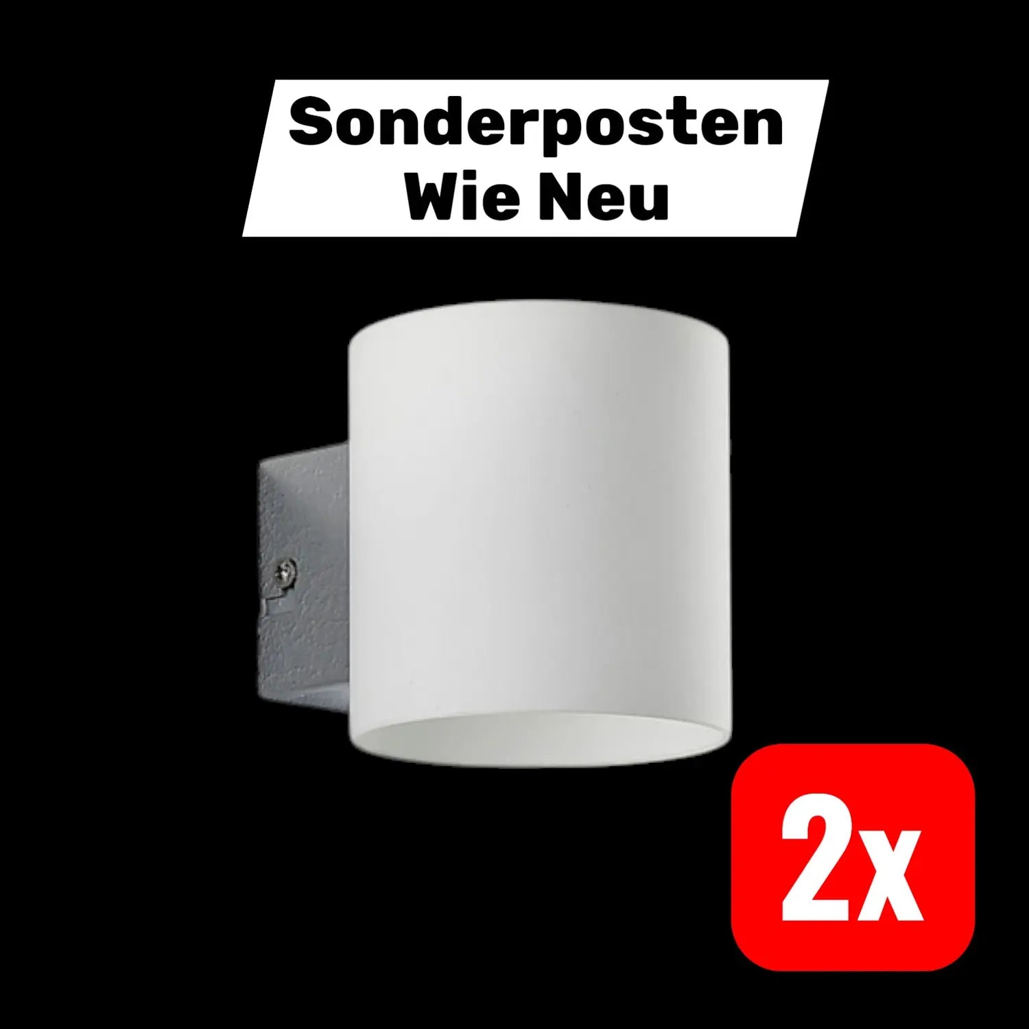 B-Ware Lindby Gerrit Wandleuchte Wandleuchte Leuchte Lampe Weiß Wohnzimmerlampe 2 Stück - 4251096539943