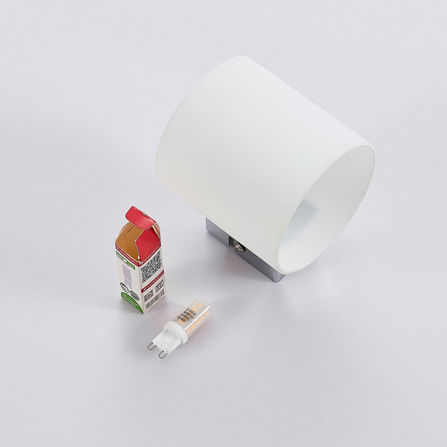 B-Ware Lindby Gerrit Wandleuchte Wandleuchte Leuchte Lampe Wohnzimmerlampe Weiß 2 Stück - 4251096539943