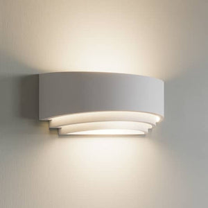 B-Ware Lindby Wandleuchte Lucien Wandlampe Lampe Leuchte Wohnzimmer Flur Gipslampe weiß