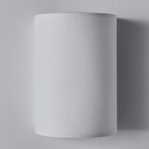 B-Ware Lindby Halbrunde Textilwandleuchte Annalisa Wandleuchte Wandlampe Lampe Weiß E27
