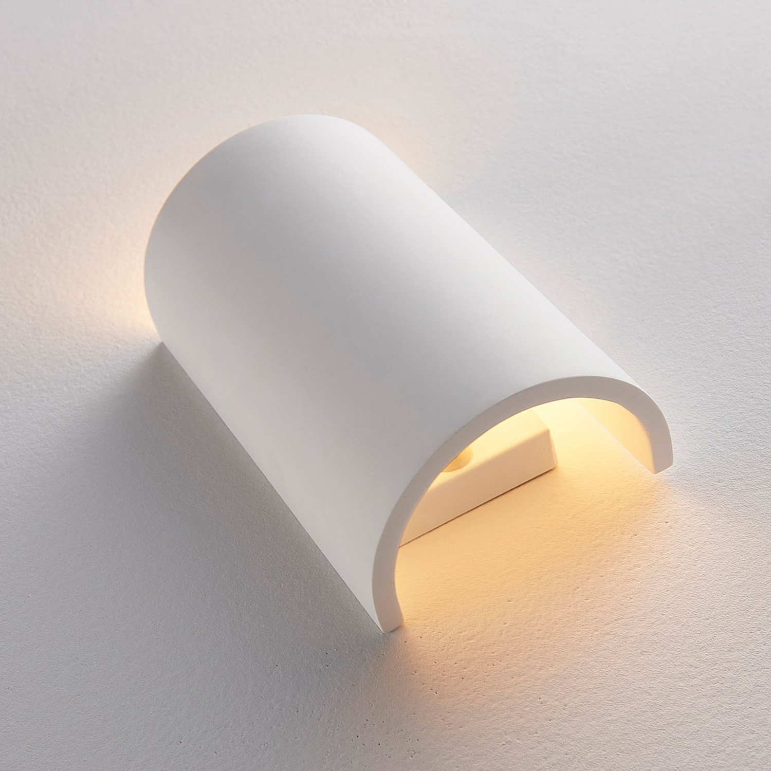 B-Ware Lindby Colja Gipswandleuchte Wandleuchte Wandlampe Wandlicht Lampe Weiß Halbrund - 4251096533637